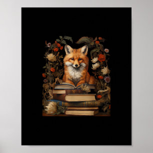 Póster Estética Cottagecore Amante de Libros Goblincore R