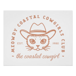 Póster Estética de gatos de la costa oeste de la costa oe