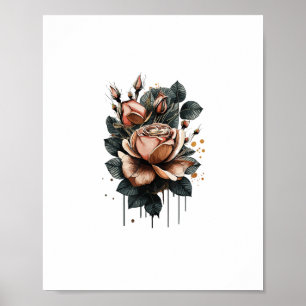 Póster Estética de hada Goblincore y Cottagecore Hongo