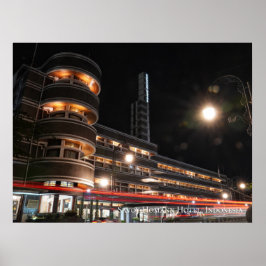Póster Estética de la Arquitectura Art Déco Viajes a Indo