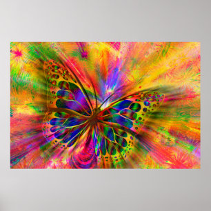 Póster Estética de la mariposa de arreglo