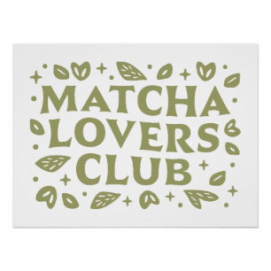 Póster Estética del club de los amantes de la Matcha