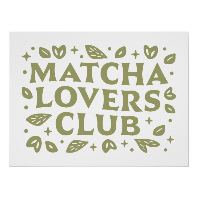 Póster Estética del club de los amantes de la Matcha (Anverso)
