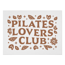 Póster Estética del club de los amantes del Pilates