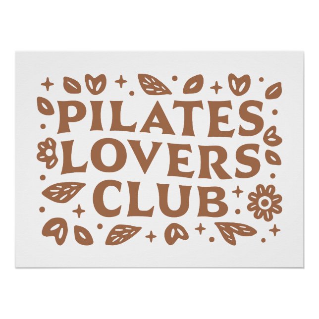 Póster Estética del club de los amantes del Pilates (Anverso)