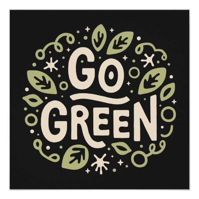 Póster Estética ecológica ecológica (Anverso)