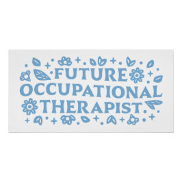 Póster Estética estudiantil de terapia ocupacional