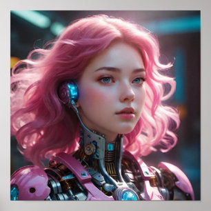 Póster Estética futurista