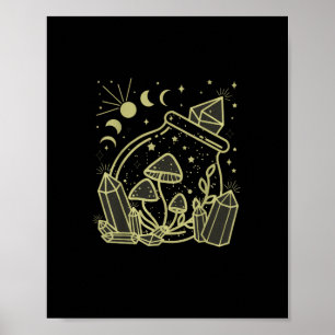 Póster Estética Goblincore Cottagecore Academia Hongo