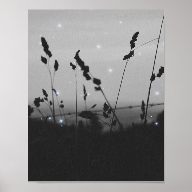 Póster Estética negra y blanca (Frente)