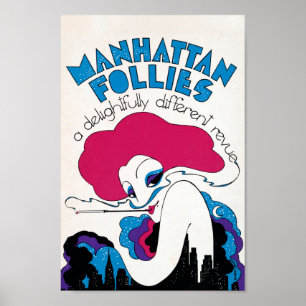 Póster Estética vieja de fotos antiguas de Manhattan