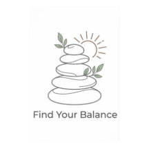 Póster Estético Zen Encuentra Tu Equilibrio