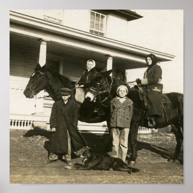 Póster Esther en el burro (Frente)