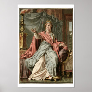 Póster Esther, traje para "Esther" por Jean Racine, de