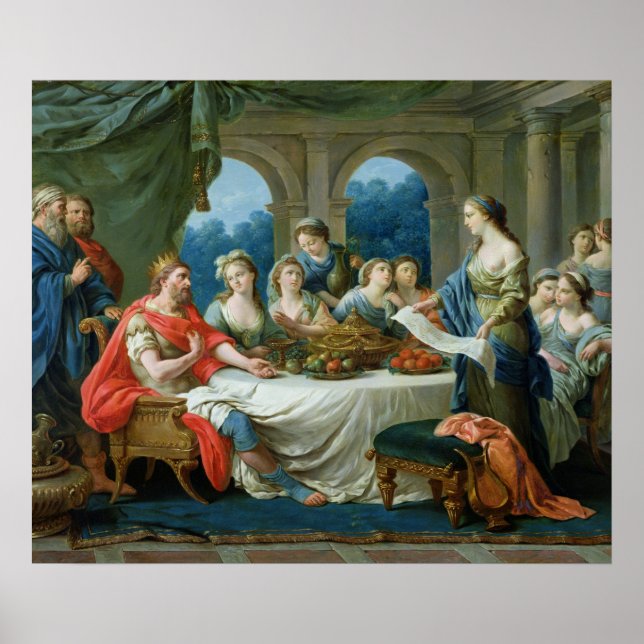 Póster Esther y Ahasuerus, c.1775-80 (Frente)