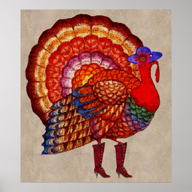 Póster Estilizando Turquía (Frente)
