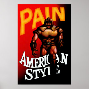 Póster Estilo americano ICS del dolor