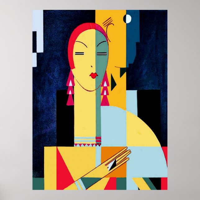 Póster Estilo Art Deco de Eduardo G Benito (Frente)