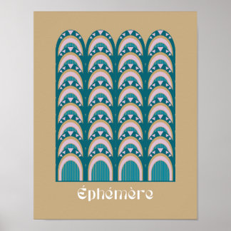 Póster Estilo Art Deco efímero