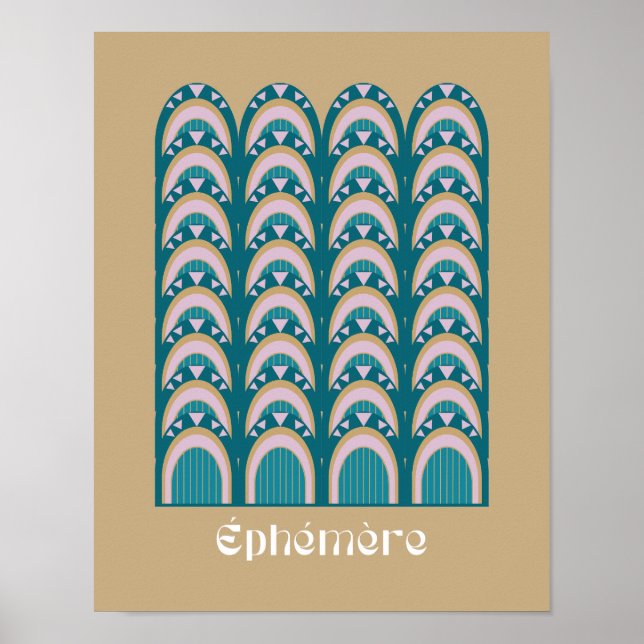 Póster Estilo Art Deco efímero  (Frente)
