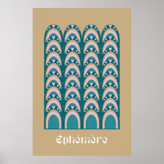 Póster estilo Art Deco efímero