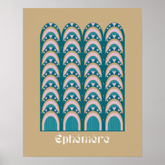 Póster estilo Art Deco efímero
