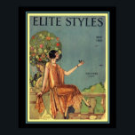 Póster Estilo Art Deco Elite Cubre 16 x 20<br><div class="desc">Cubierta Art Déco de May1925 para estilos Elite 16 x 20</div>