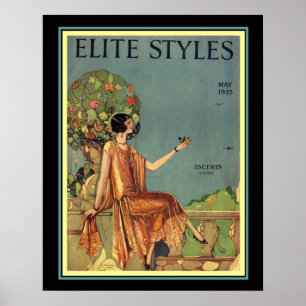 Póster Estilo Art Deco Elite Cubre 16 x 20