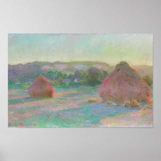 Póster estilo artístico de Claude Monet (Frente)