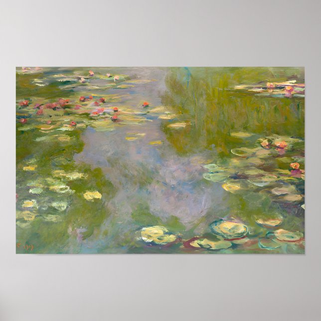 Póster estilo artístico de Claude Monet (Frente)