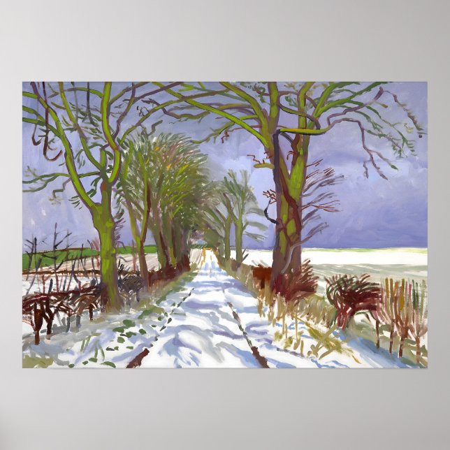 Póster Estilo artístico de David Hockney (Frente)
