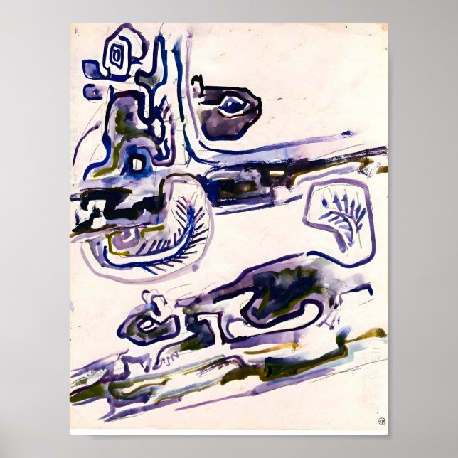 Póster estilo artístico de Walter Anderson (Frente)