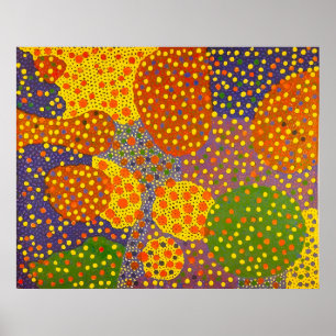 Póster Estilo artístico de Yayoi Kusama
