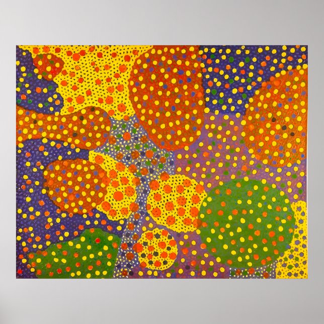 Póster Estilo artístico de Yayoi Kusama (Frente)