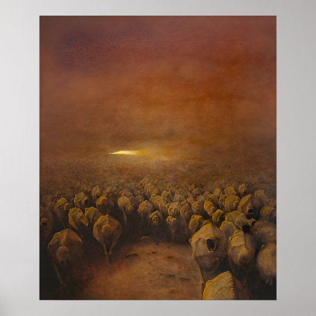 Póster Estilo artístico de Zdzislaw Beksinski (Frente)
