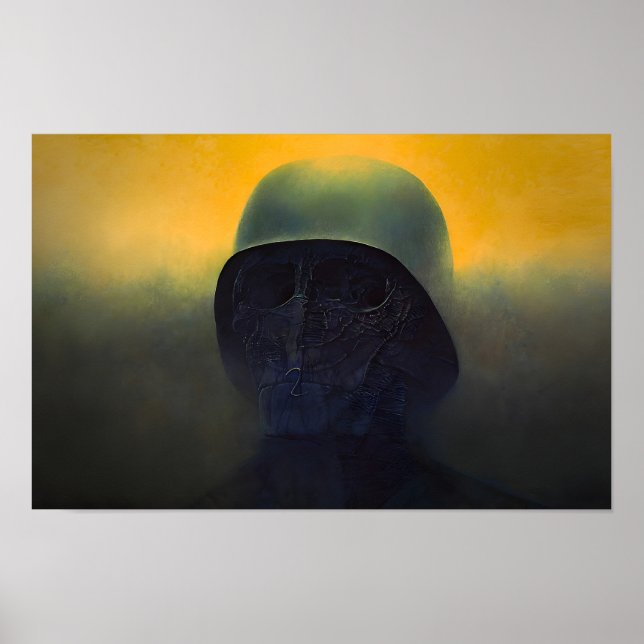 Póster Estilo artístico de Zdzislaw Beksinski (Frente)