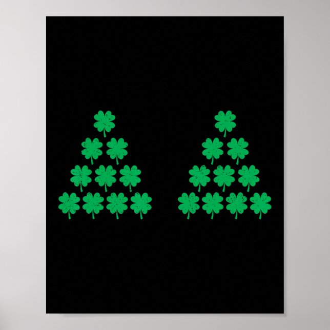 Póster Estilo bikini Shamrock Irish S St Patricks Day Fun (Frente)