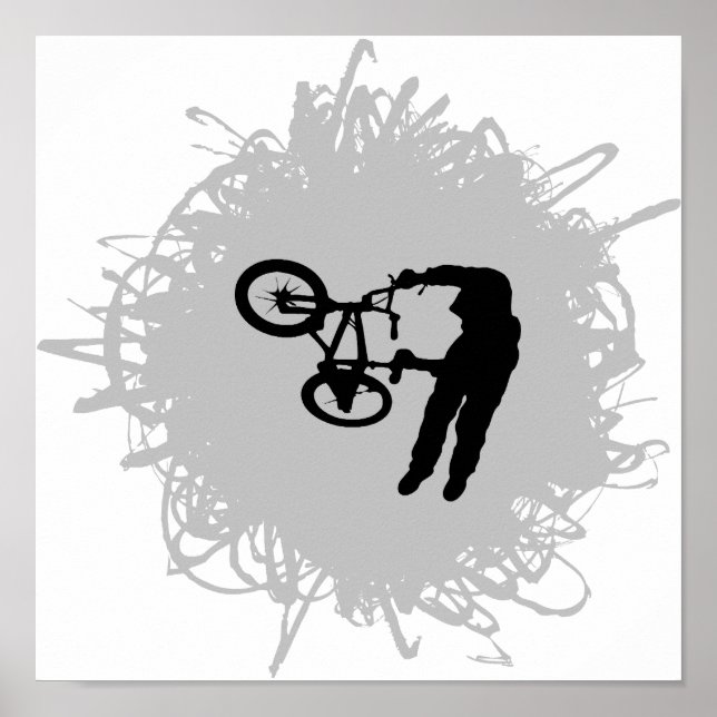 Póster Estilo BMX Scribble (Frente)