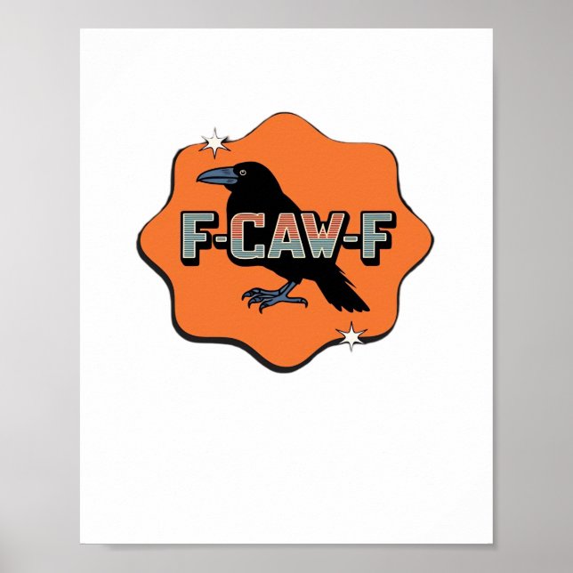 Póster Estilo clásico trendy casual F Caw F (Frente)