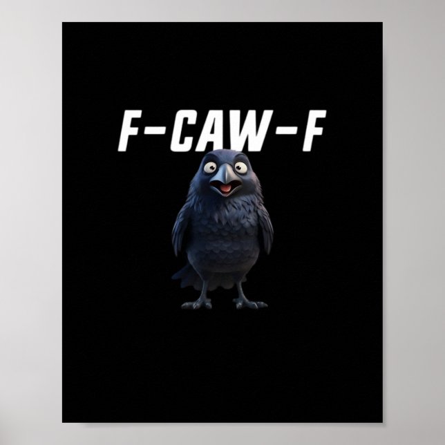 Póster Estilo creativo de engranajes divertidos de cuervo (Frente)