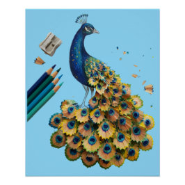 Póster Estilo de arte de línea hecho a mano único