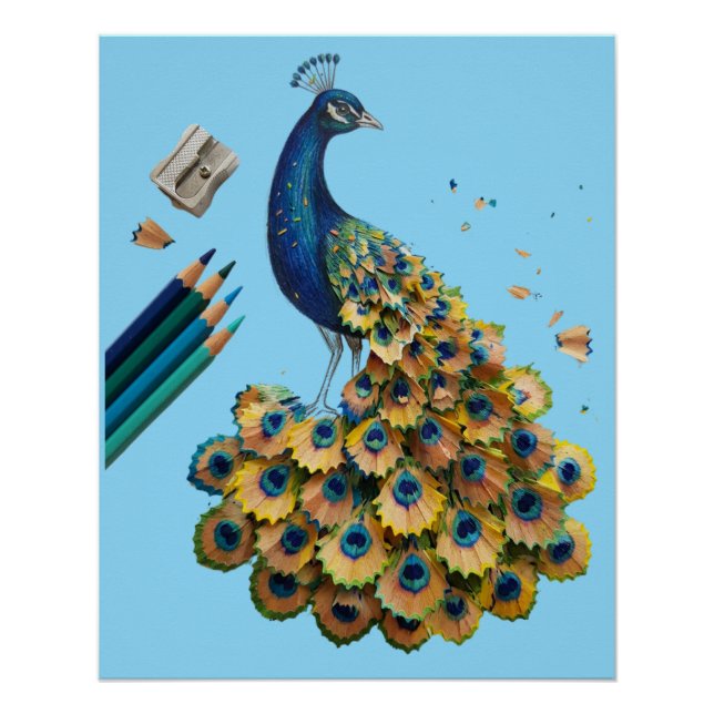 Póster Estilo de arte de línea hecho a mano único (Anverso)