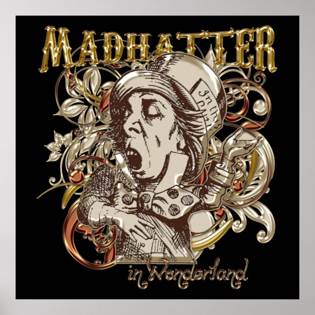 Póster Estilo de Carnaval de Odio Loco (Versión Dorada) (Frente)