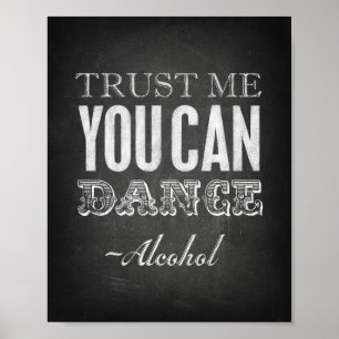 Póster Estilo de charla CONFIAR EN QUE PUEDES BAILAR -Imp