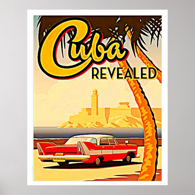 Póster Estilo de cosecha Cuba (Frente)
