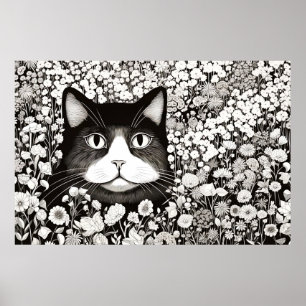 Póster Estilo de dibujo del dibujo de la pintura de la pi