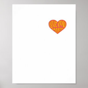 Póster Estilo de diseño limpio y amoroso