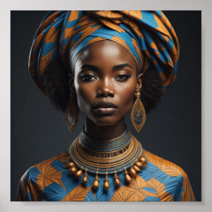 Póster Estilo de la mujer africana