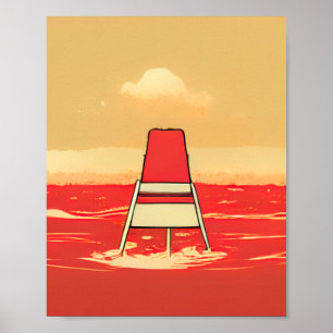 Póster Estilo de Lifeguard Comics