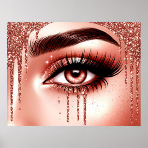 Póster ✨ Estilo de Maquillaje de Ojos Glam para Espacios